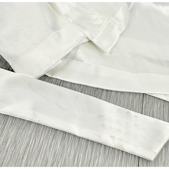 Victoria's Secret NWT I Do series "Bride" One Size White Satin Rhinestone Robe - Picture 7 of 10